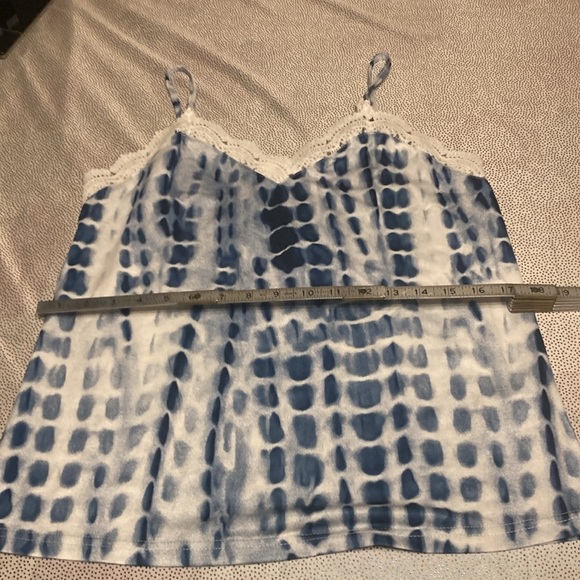 Tie Dye Contrast Lace Cami Top size M new without tag - Picture 9 of 14